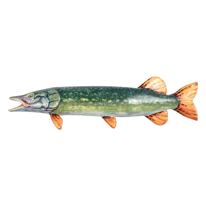 A gift set "Shchuchy" with the book "The Big Book of Russian fishing" and pike figurines